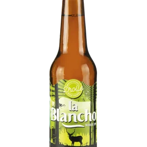 Birra Blancho Drolle, White IPA artigianale con aromi di mango, frutta tropicale, agrumi e sfumature floreali.